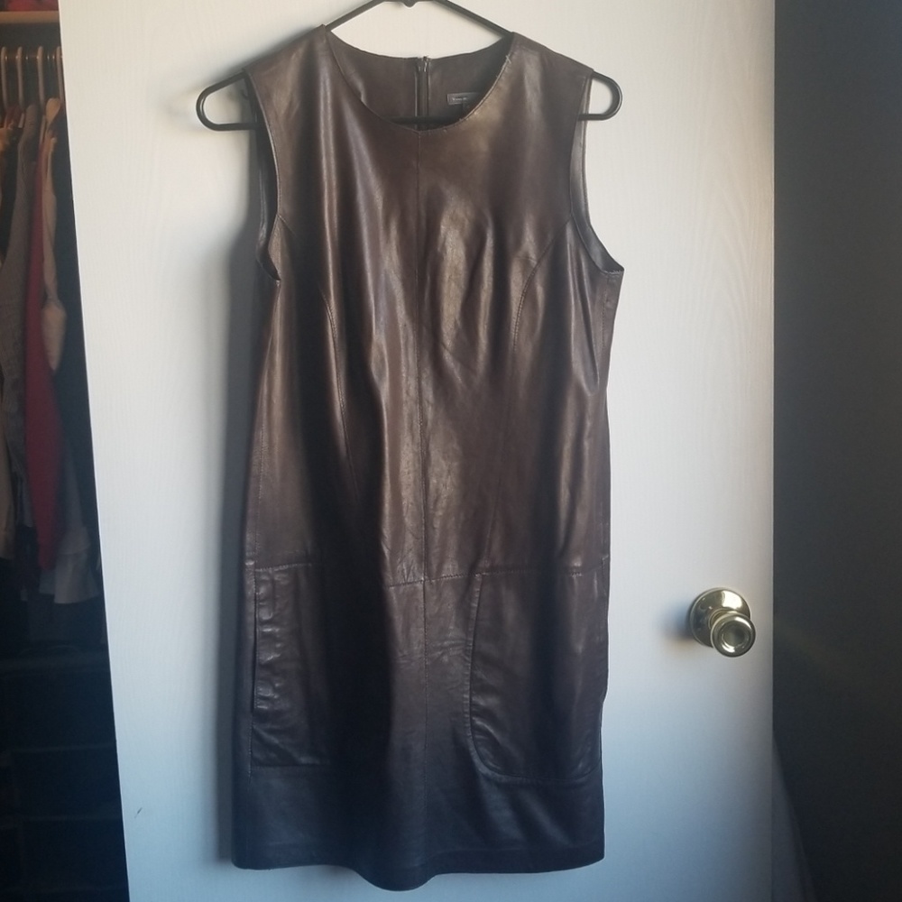Vince leather dress